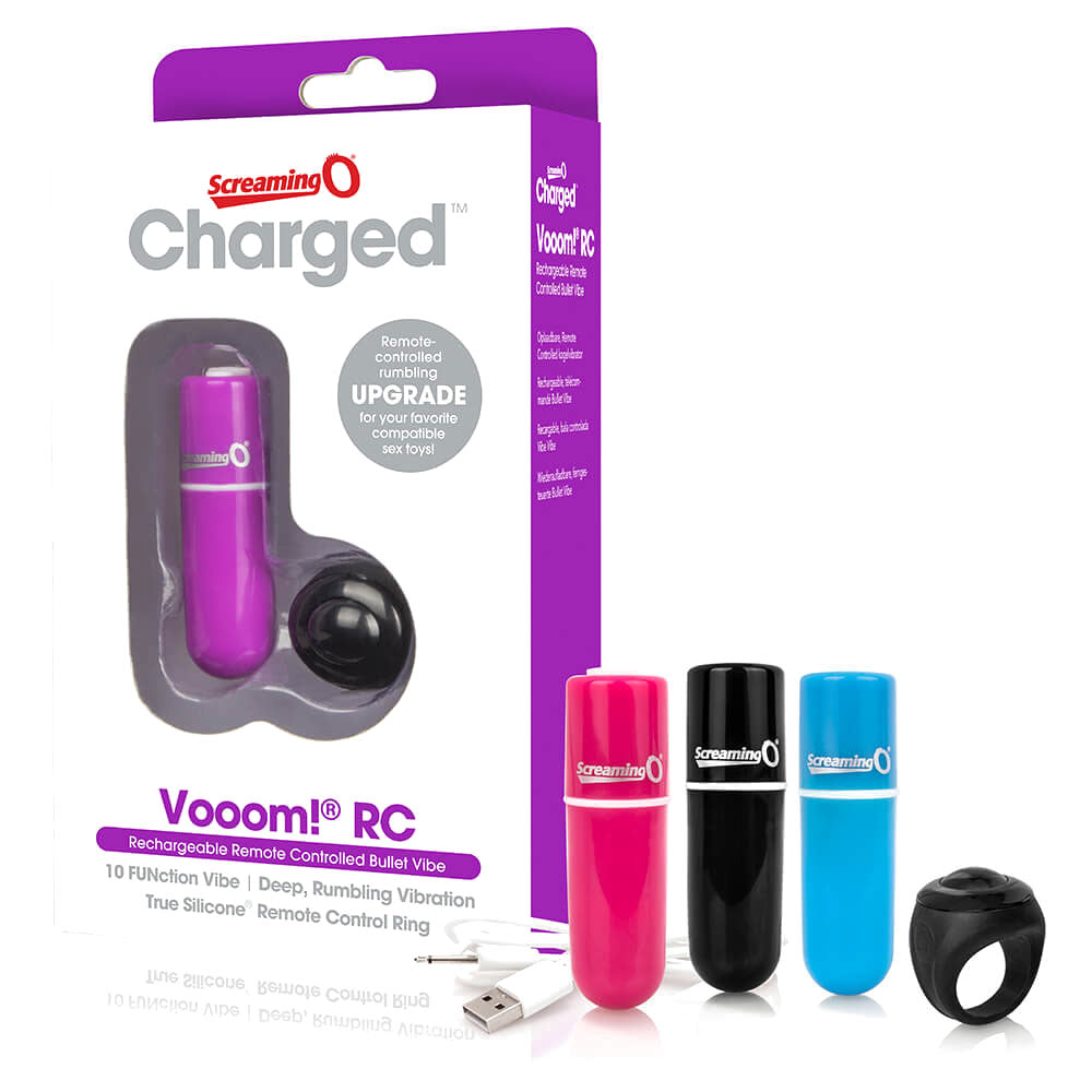 Screaming O Charged Vooom Bullet Vibe à télécommande rose