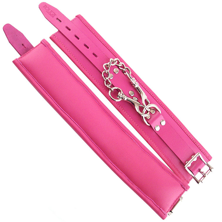 Rouge Garments Ankle Cuffs Padded Pink Trimmed