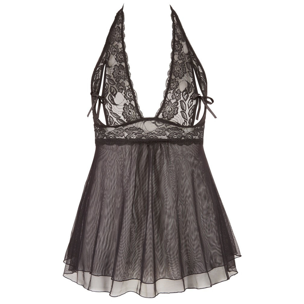 Nuisette dos nu grande taille Cottelli noire