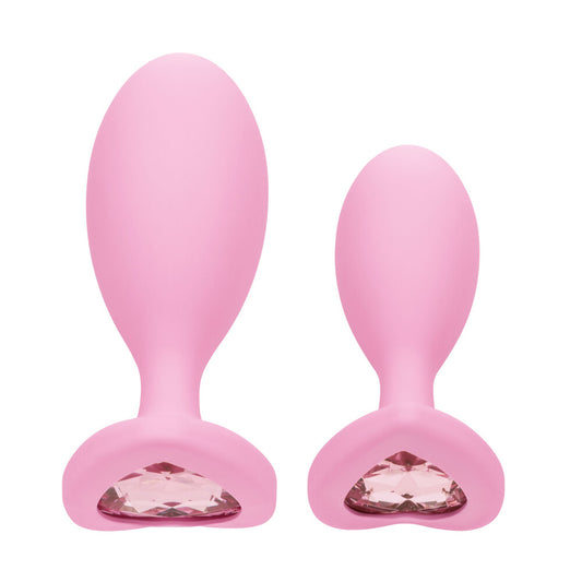 Premier duo de plugs anaux Crystal Booty