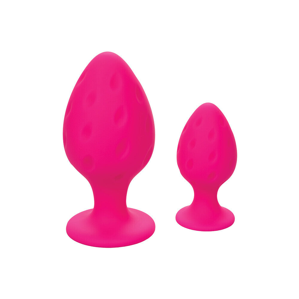 Duo de plugs anaux coquins rose