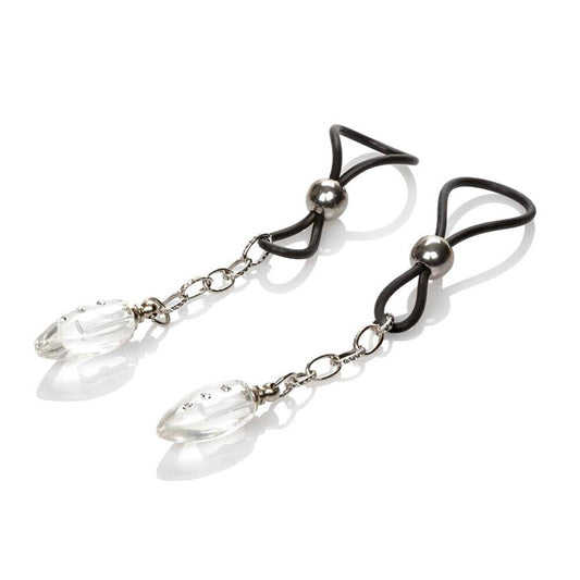 Bijoux pour tétons non perçants Nipple Play en forme de larme de cristal